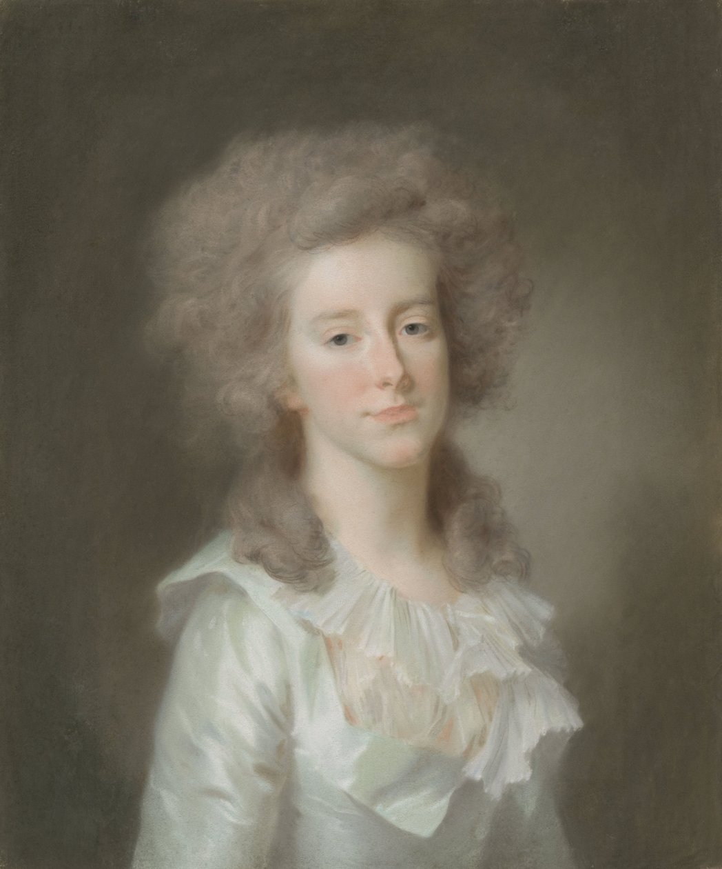 Frederica Louisa Wilhelmina (Louise; 1770-1819), Orange-Nassaun prinsessa. Prinssi William V:n tytär, Brunswick-Wolfenbüttelin perinnöllisen prinssin Carel George Augustin vaimo tekijältä Johann Friedrich August Tischbein