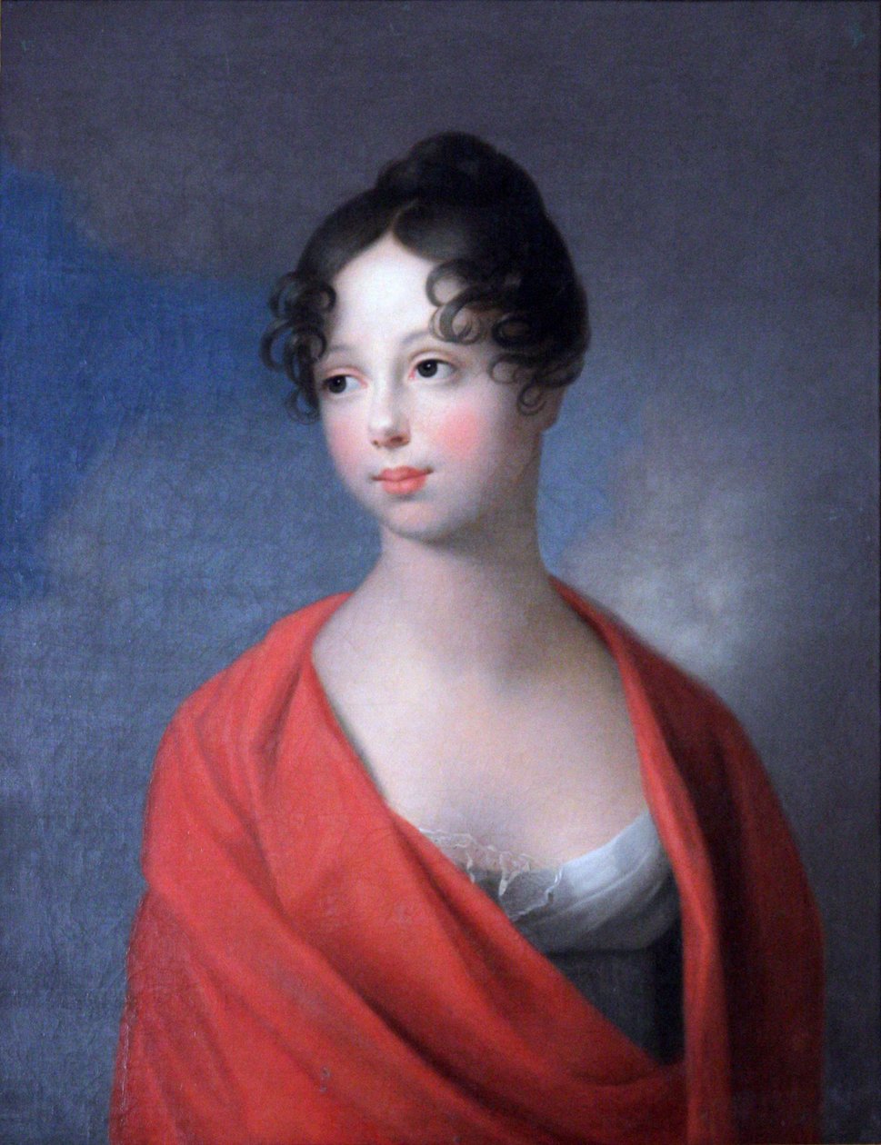 Venäjän suurherttuatar Katariina Pavlovna 1788-1819, 1800-luvun alku. tekijältä Johann Friedrich August Tischbein