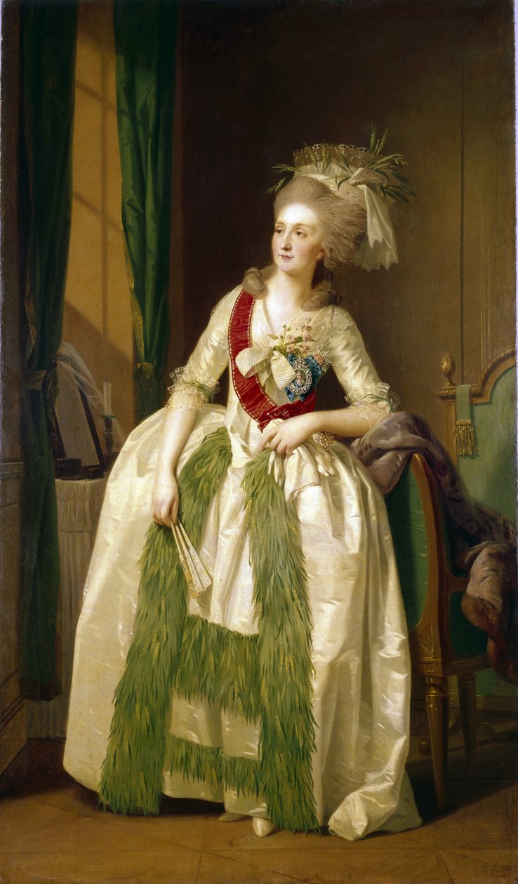 Prinsessa Natalya Vladimirovna Saltykovan (1737-1812) muotokuva. (Prinsessa N.V. Saltykovan muotokuva). Johann Friedrich August Tishbeinin (1750-1812) maalaus, öljy kankaalle, noin 1780. Saksalainen taide tekijältä Johann Friedrich August Tischbein