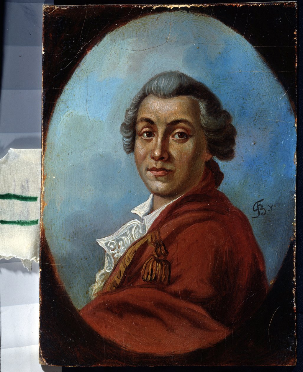 Muotokuva runoilija Alexander Sumarokovista (1717-1777) (runoilija Alexander Sumarokovin muotokuva). Johann Friedrich August Tischbeinin (1750-1812) maalaus. Huile sur toile tekijältä Johann Friedrich August Tischbein