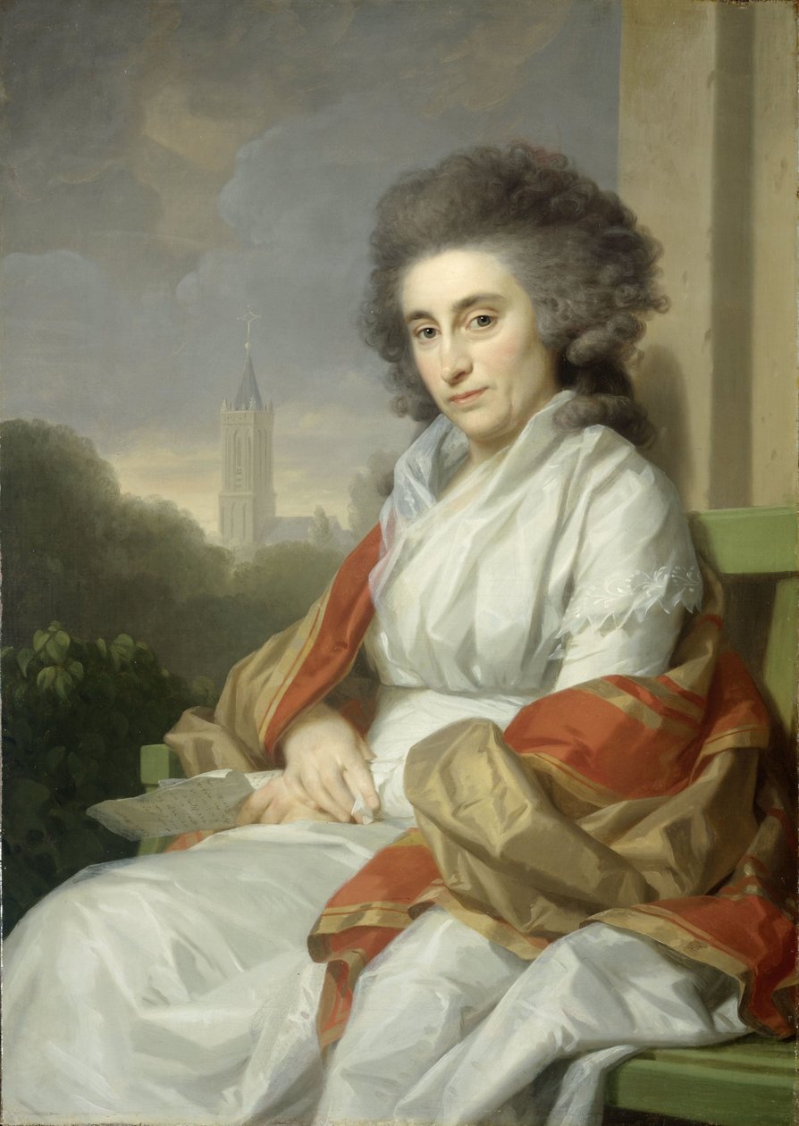 Johannes Lublink II:n vaimon Cornelia Rijdeniuksen muotokuva tekijältä Johann Friedrich August Tischbein