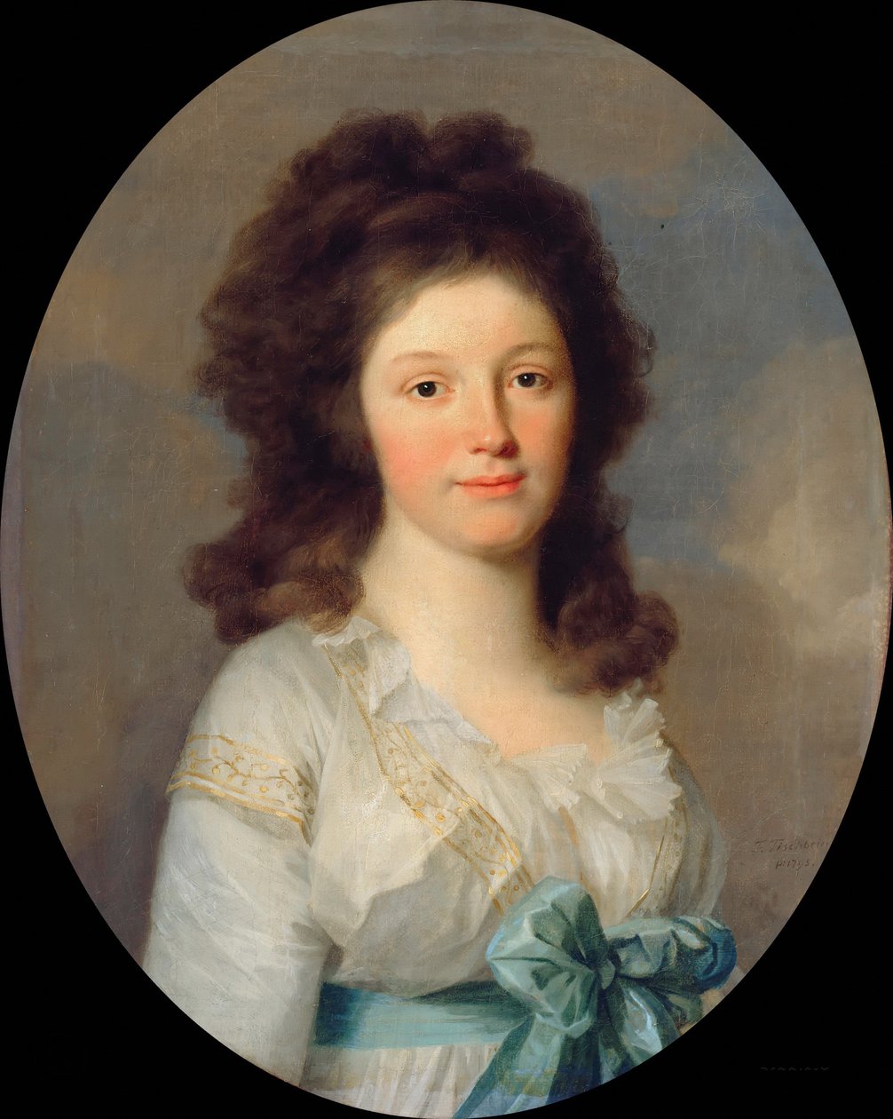 Muotokuva Egloffsteinin kreivitär Henriettesta 1773-1864, 1795. tekijältä Johann Friedrich August Tischbein