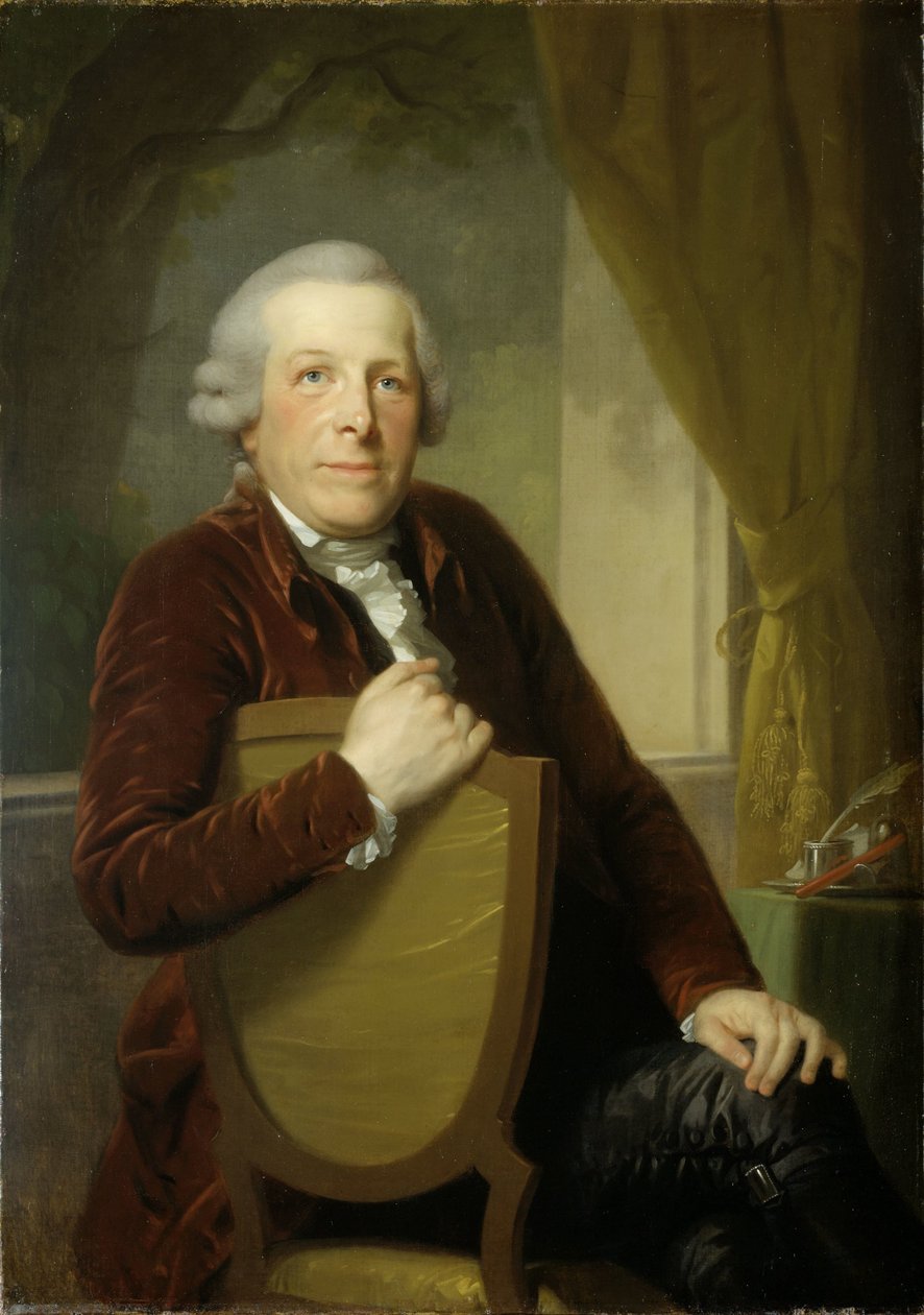 Muotokuva Johannes Lublink II:sta, filosofista, kirjailijasta ja valtiomiehestä tekijältä Johann Friedrich August Tischbein