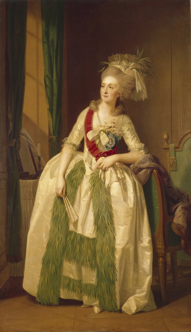 Prinsessan muotokuva Natalya Vladimirovna Saltykova, 1780-luku tekijältä Johann Friedrich August Tischbein