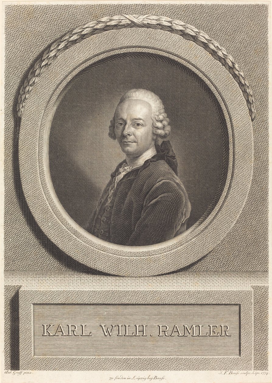 Karl Ramler tekijältä Johann Friedrich Bause after Anton Graff