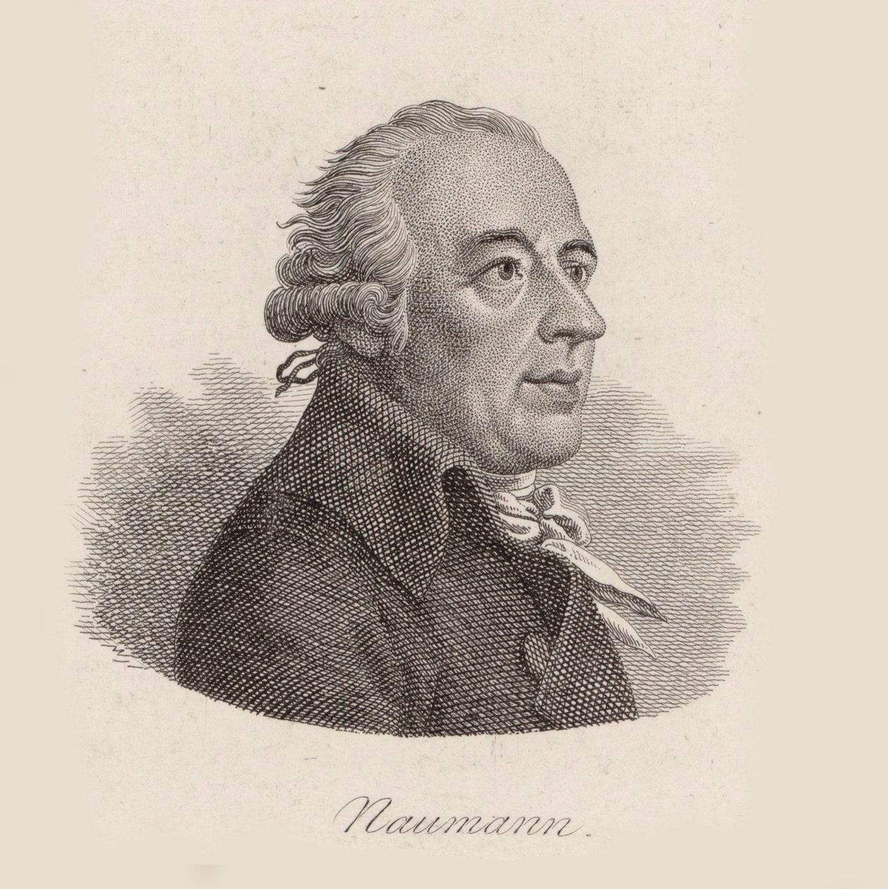 Säveltäjä Johann Gottlieb Naumannin muotokuva 1741-1801. tekijältä Johann Friedrich Bolt