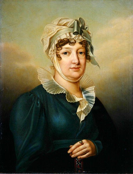 Valtsija Wilhelmine Caroline von Hessen-Kassel, n. 1803-06 (öljy kankaalle) tekijältä Johann Friedrich Bury