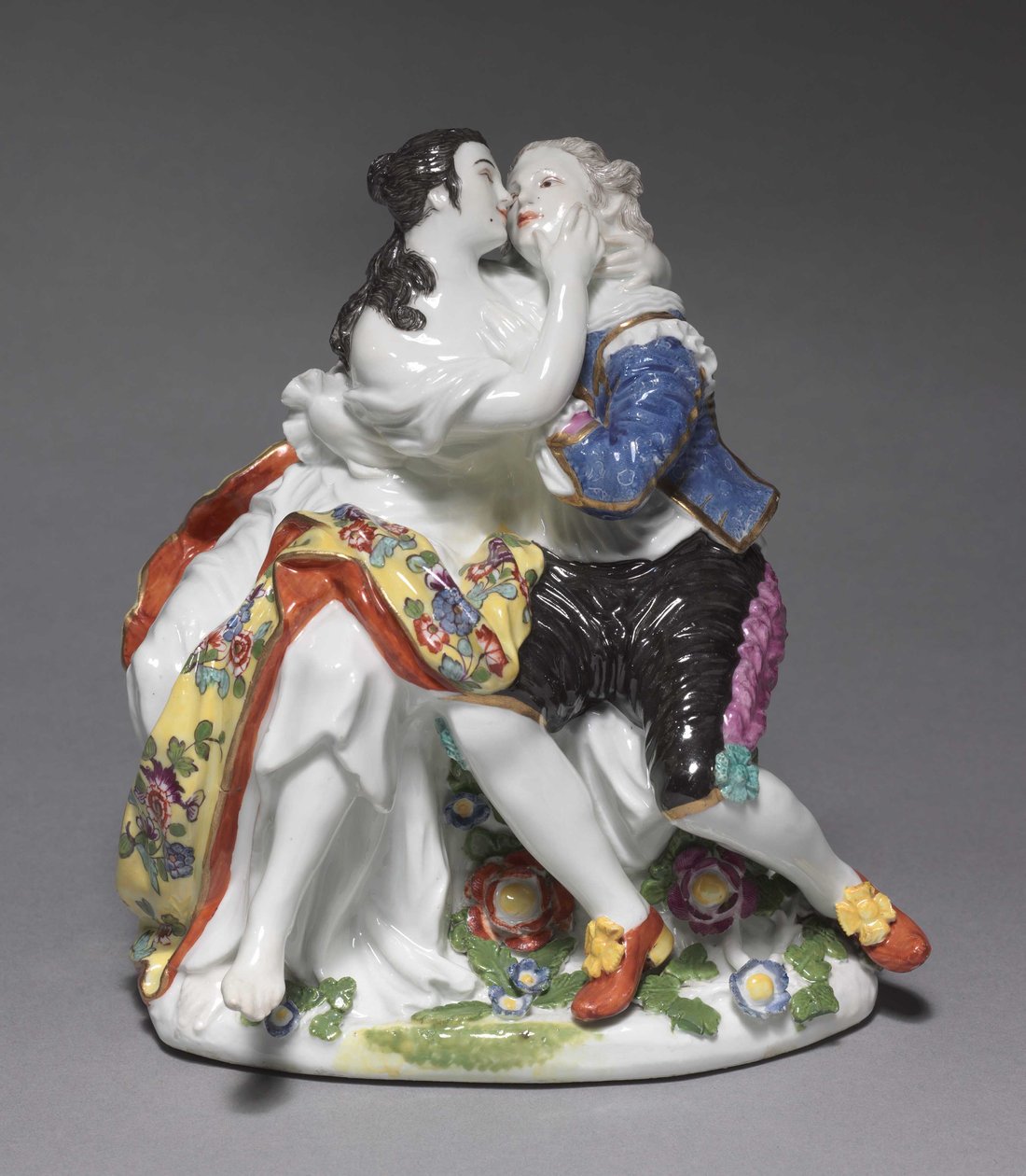 The Lovers, valmistaja Meissen Porcelain Factory, Saksa, n. 1740 tekijältä Johann Friedrich Eberlein