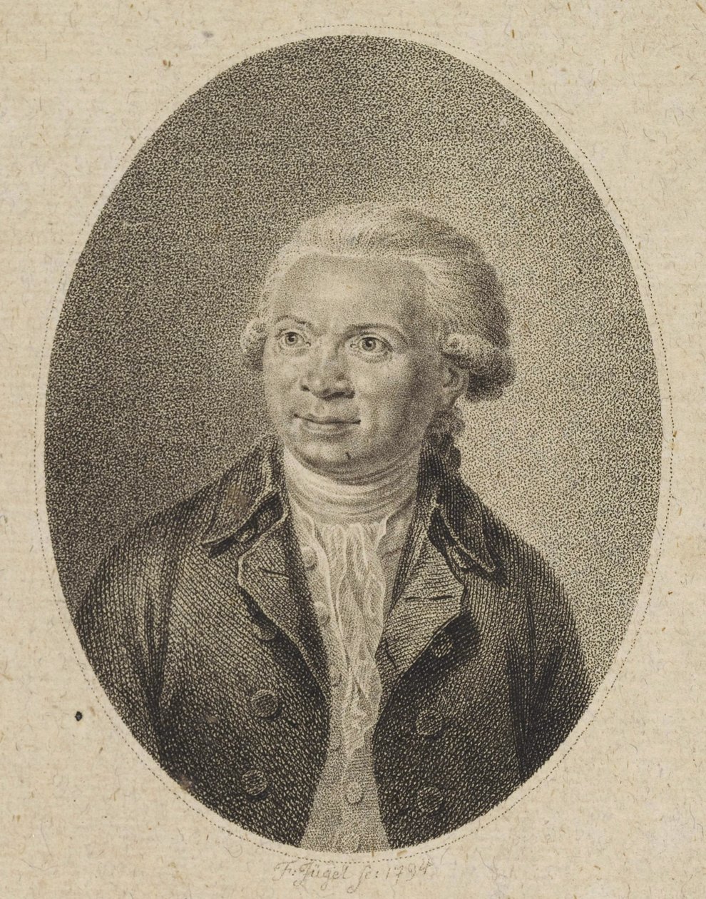 Säveltäjä Johann Abraham Peter Schulzin muotokuva 1747-1800, 1794. tekijältä Johann Friedrich Jügel