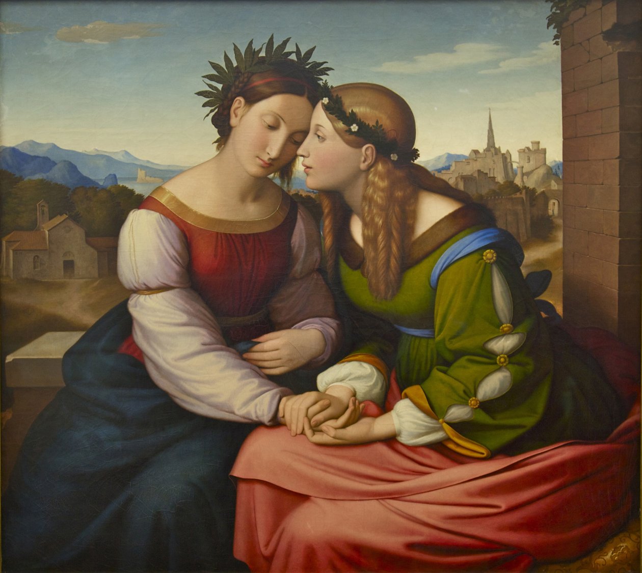 Italia ja Germania Sulamith ja Mary, 1828 tekijältä Johann Friedrich Overbeck