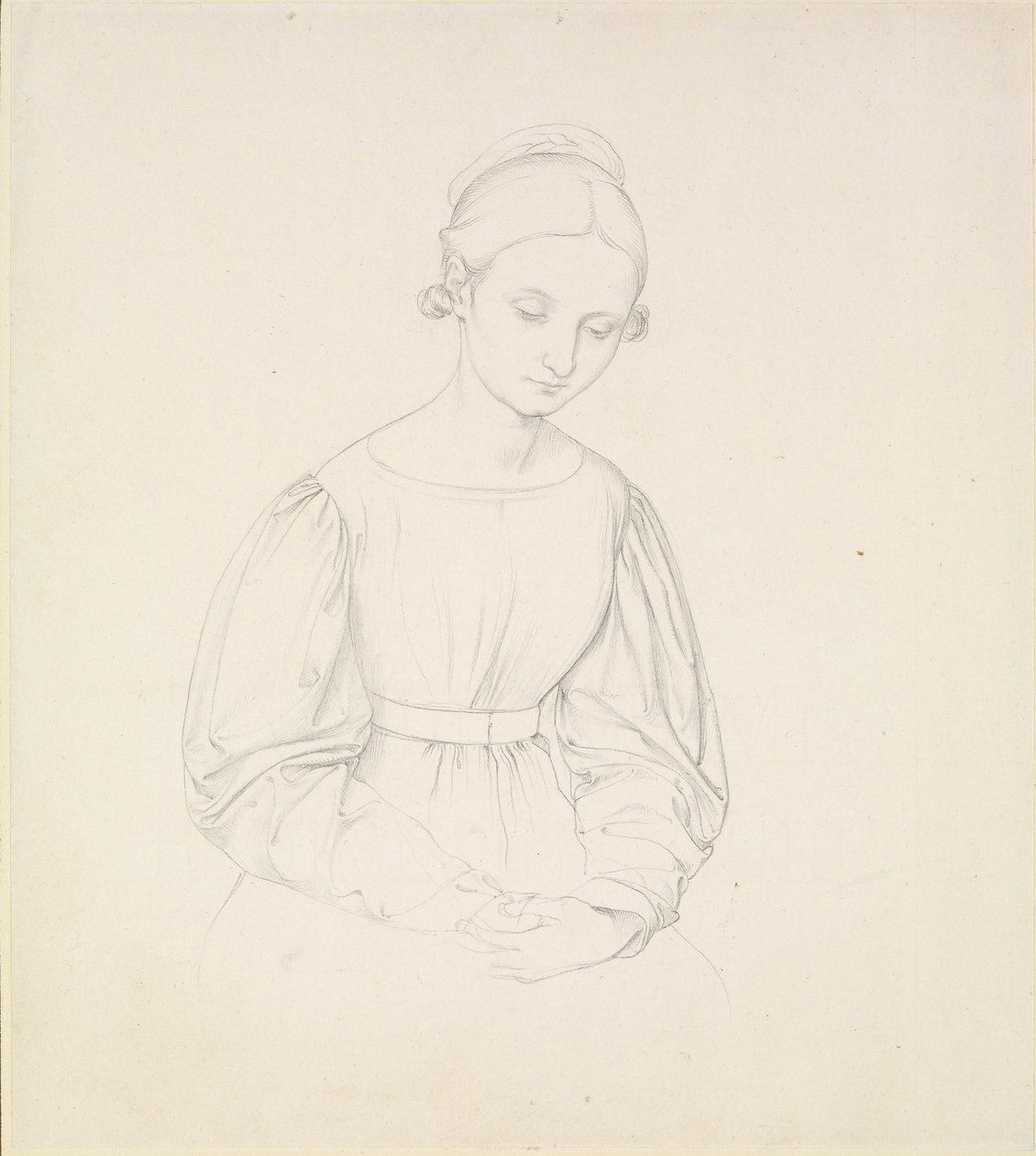 Taiteilijan vaimon Ninan muotokuva, c1830 tekijältä Johann Friedrich Overbeck