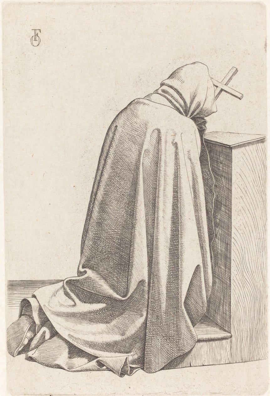 Rukoileva munkki tekijältä Johann Friedrich Overbeck