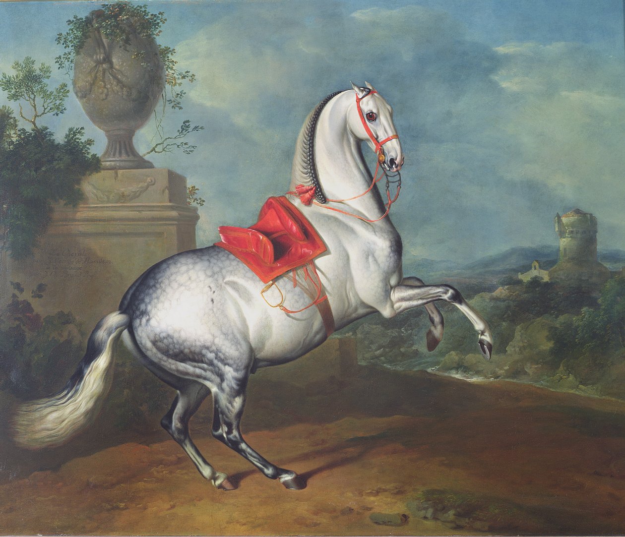 Dapple Grey laukkaa tekijältä Johann Georg Hamilton