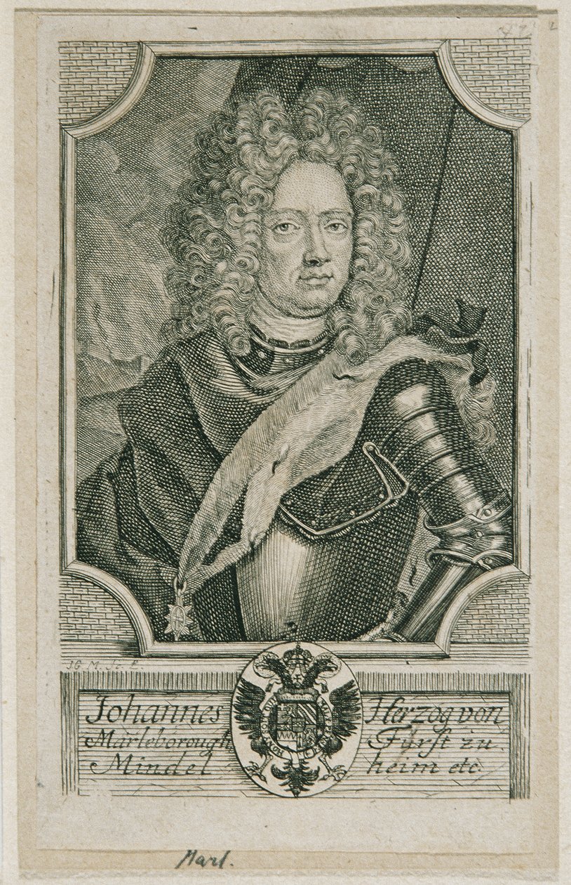 John Churchill Herzog von Marlborough tekijältä Johann Georg Mentzel