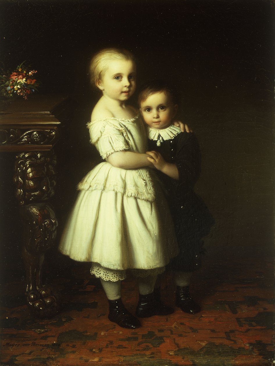 Sisarusrakkaus, 1858 tekijältä Johann Georg Meyer