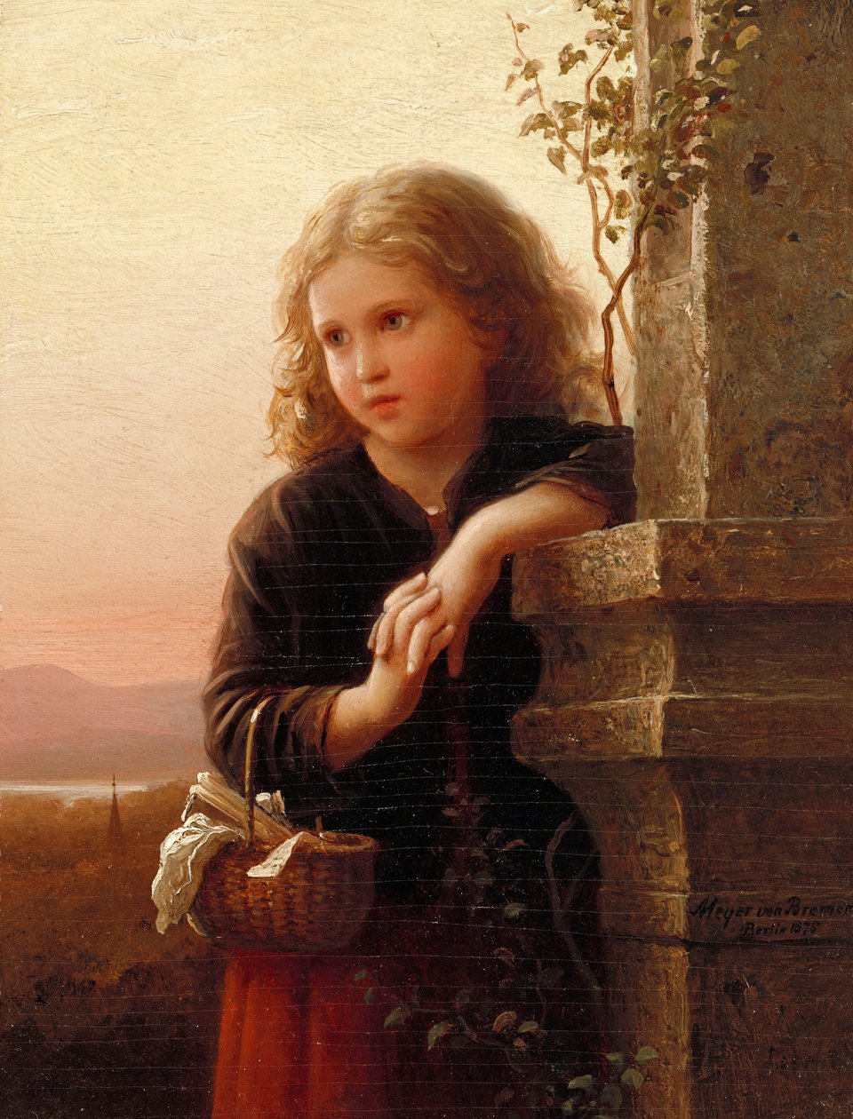 Talonpoikatyttö, 1875 tekijältä Johann Georg Meyer von Bremen