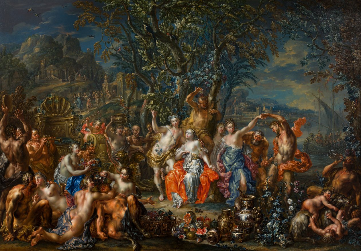 Bacchus ja Ariadne tekijältä Johann Georg Platzer