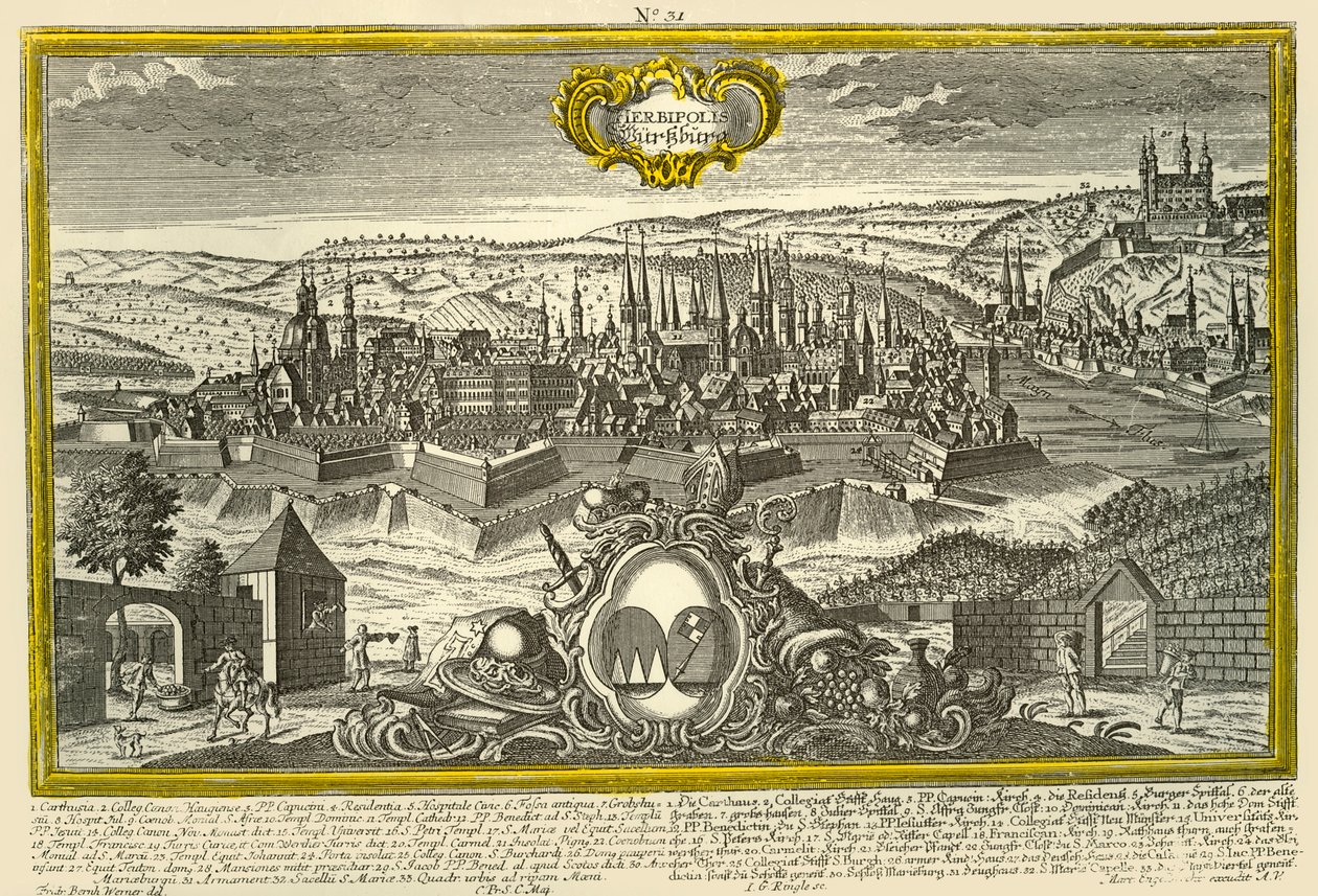 Würzburg, c1740. tekijältä Johann Georg Ringlin