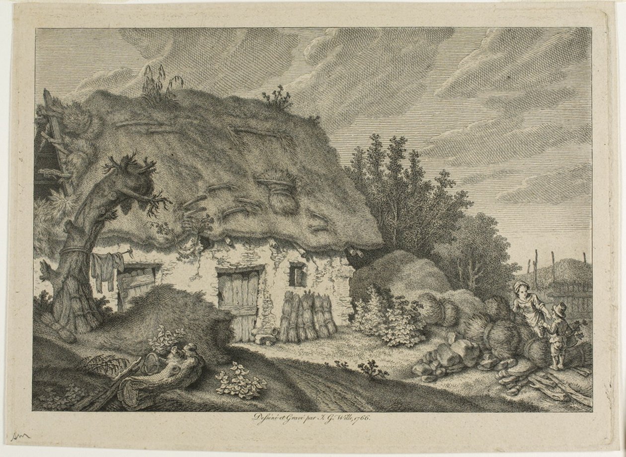 Maatilamökki tekijältä Johann Georg Wille