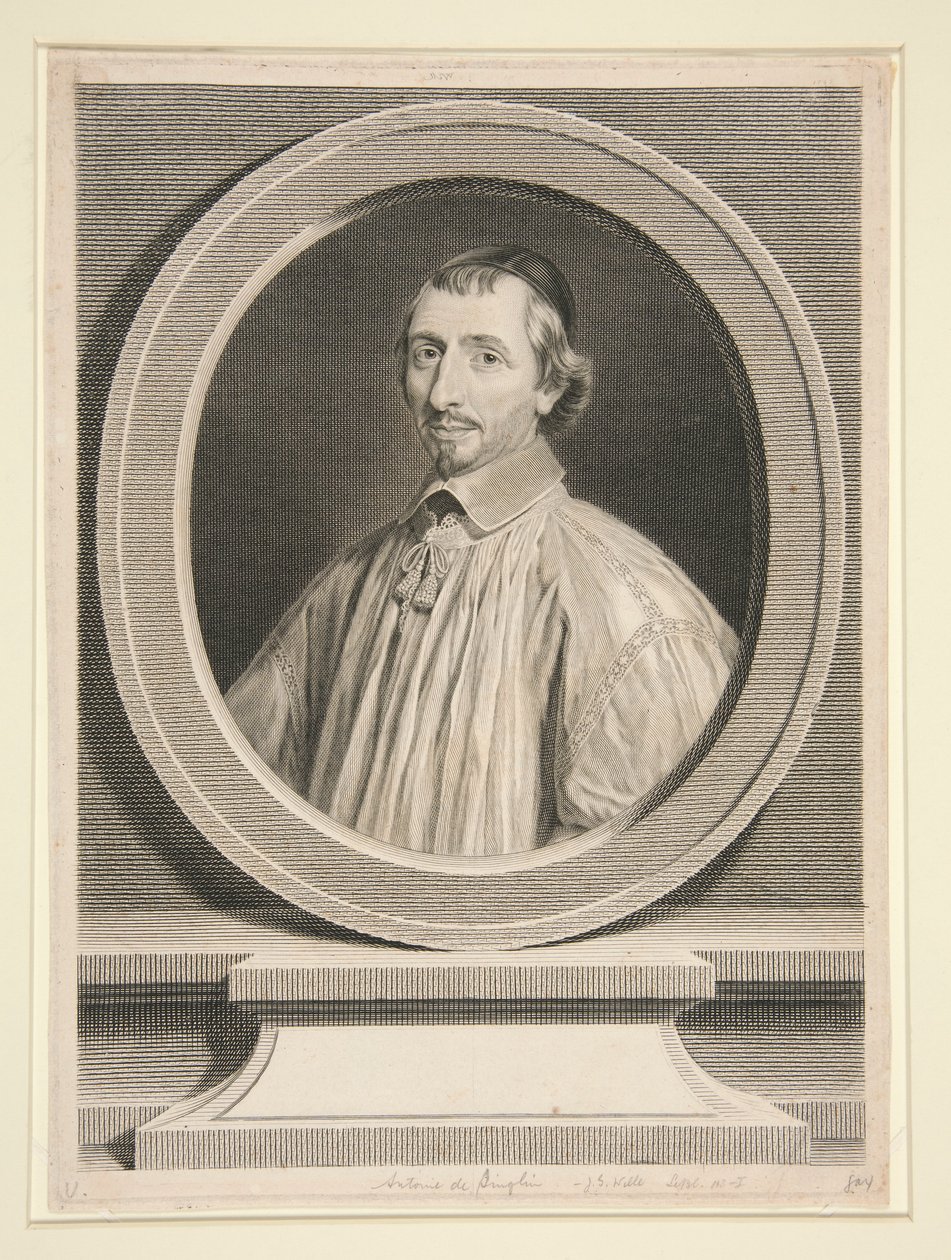 Antoine de Singlinin muotokuva tekijältä Johann Georg Wille