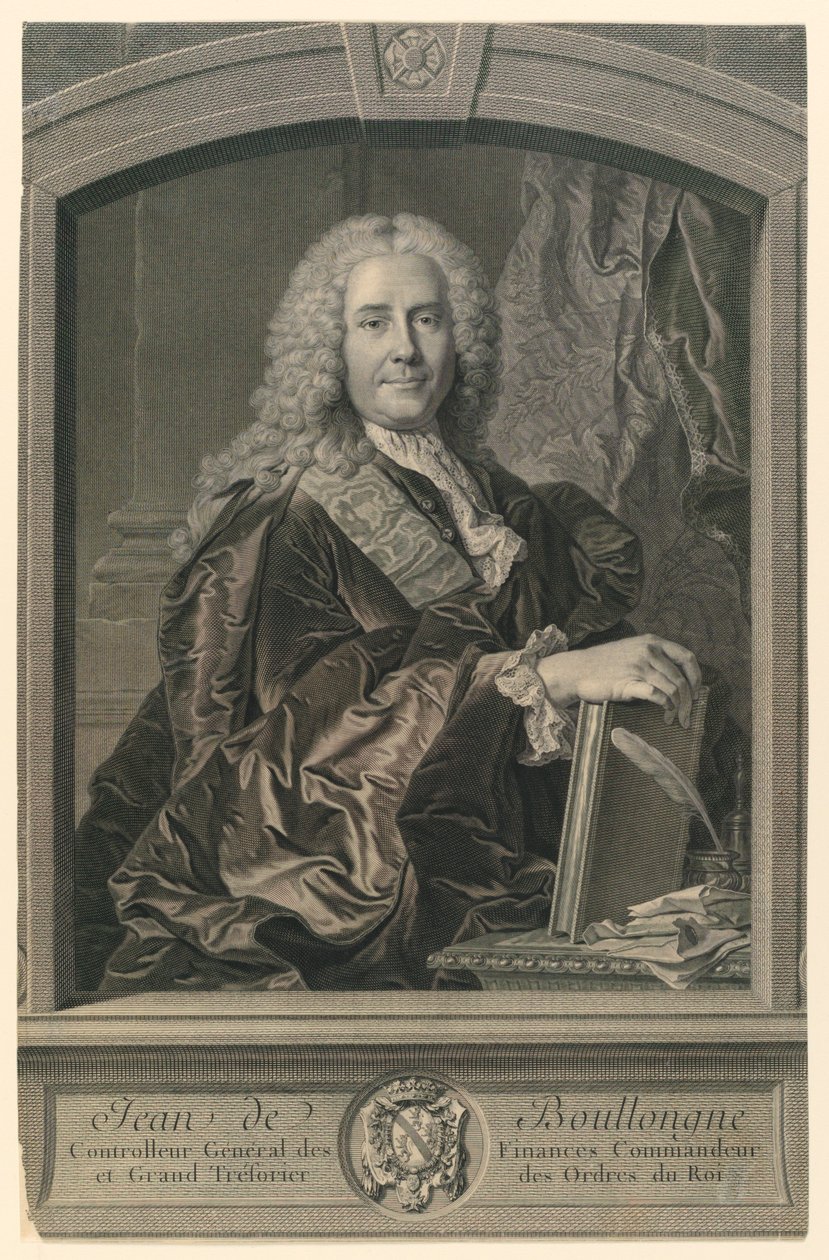 Jean de Boullongnen muotokuva tekijältä Johann Georg Wille