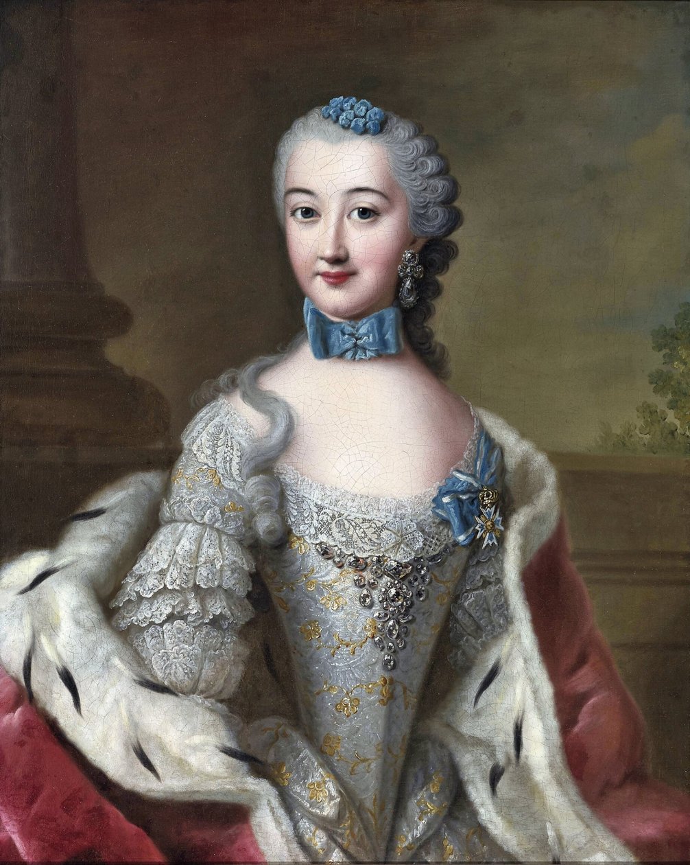 Württemberg-Oelsin herttuatar Marie Sophie Wilhelmine Württembergin herttuatar tekijältä Johann Georg Ziesenis