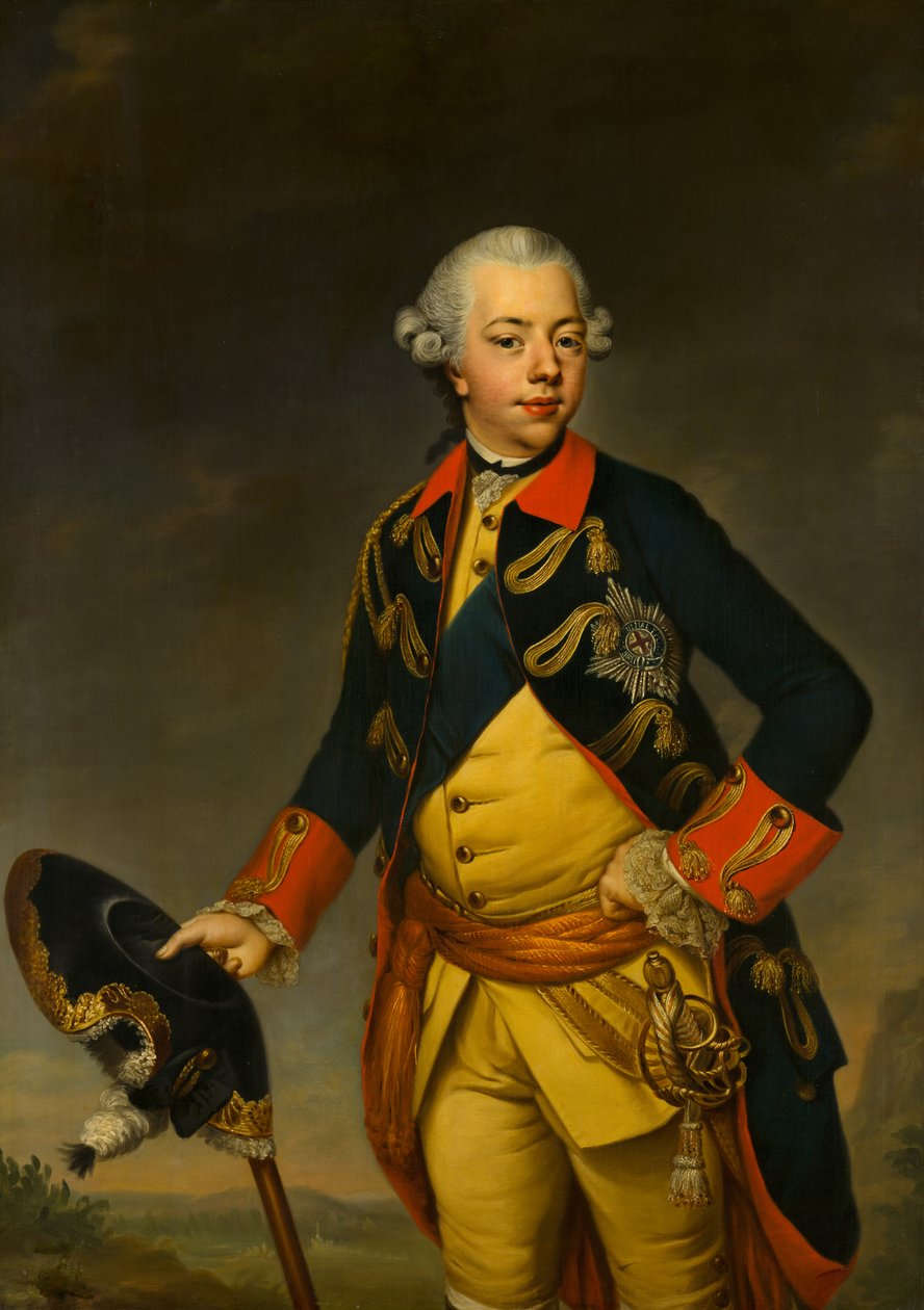 Stadholder William V:n muotokuva tekijältä Johann Georg Ziesenis