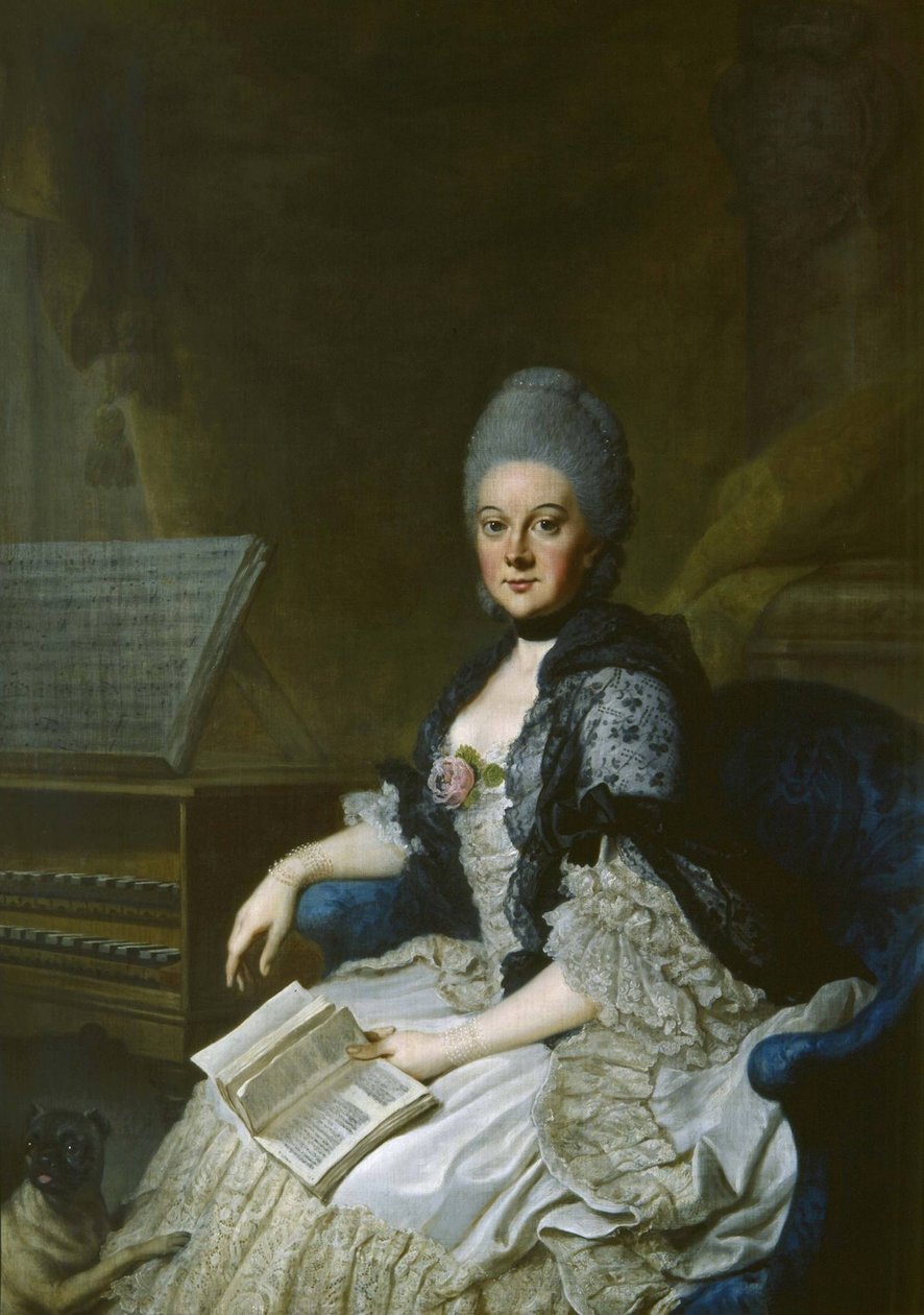 Brunswick-Wolfenbüttelin herttuatar Anna Amalia 1739-1807 tekijältä Johann Georg Ziesenis the Younger
