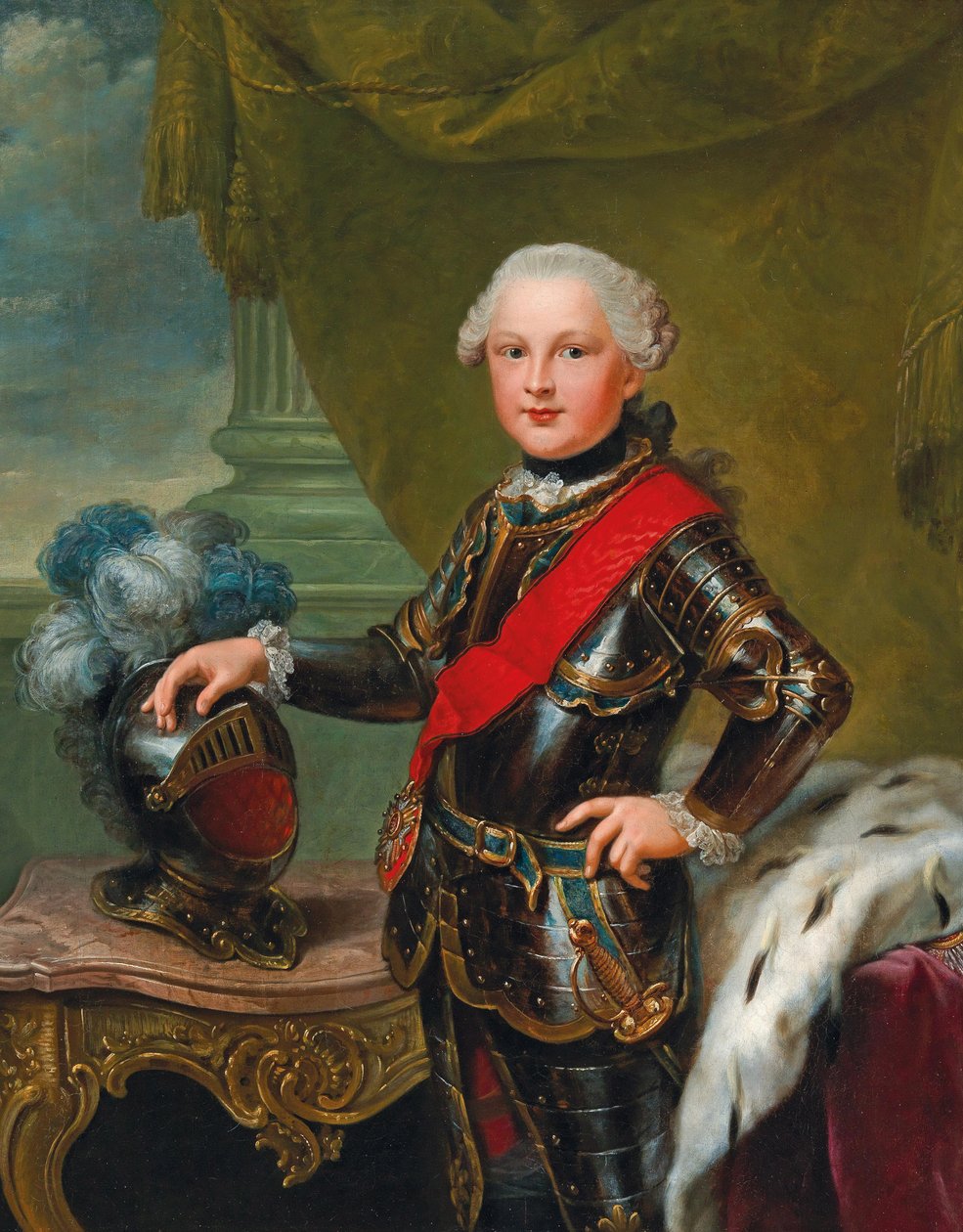Kaarle II:n muotokuva elokuuta 1746-1795, Zweibrückenin herttua, noin 1757. tekijältä Johann Georg Ziesenis the Younger