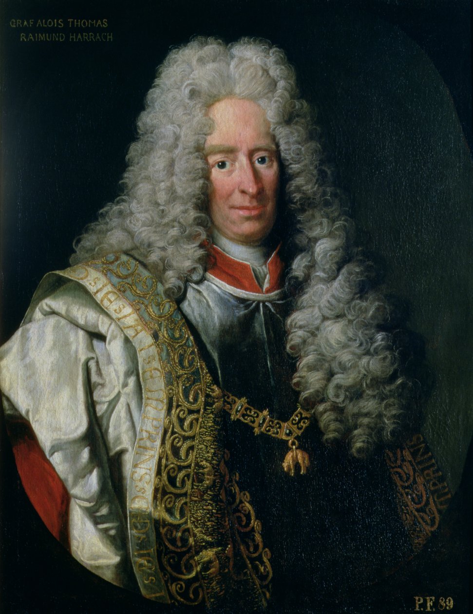 Kreivi Alois Thomas Raimund von Harrach, Napolin varakuningas (1669-1742) tekijältä Johann Gottfried Auerbach