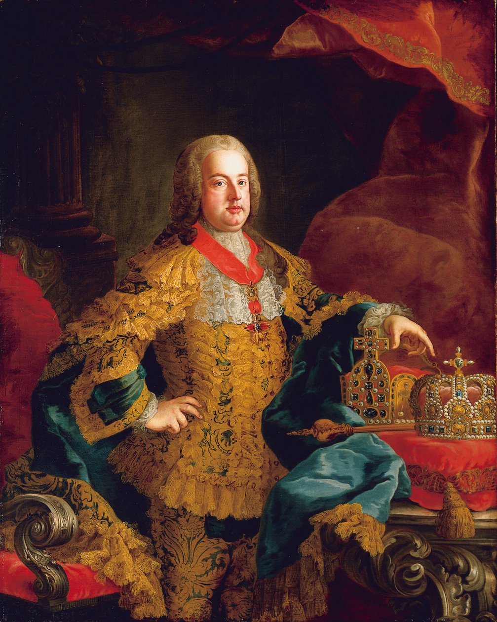Keisari Franz I:n muotokuva, 1752 tekijältä Johann Gottfried Auerbach