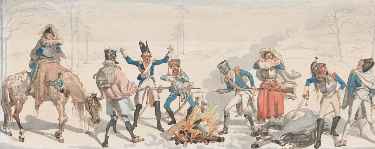 Lounas Fork Le Dejeuner à la Fourchettessa, 1813. tekijältä Johann Gottfried Schadow