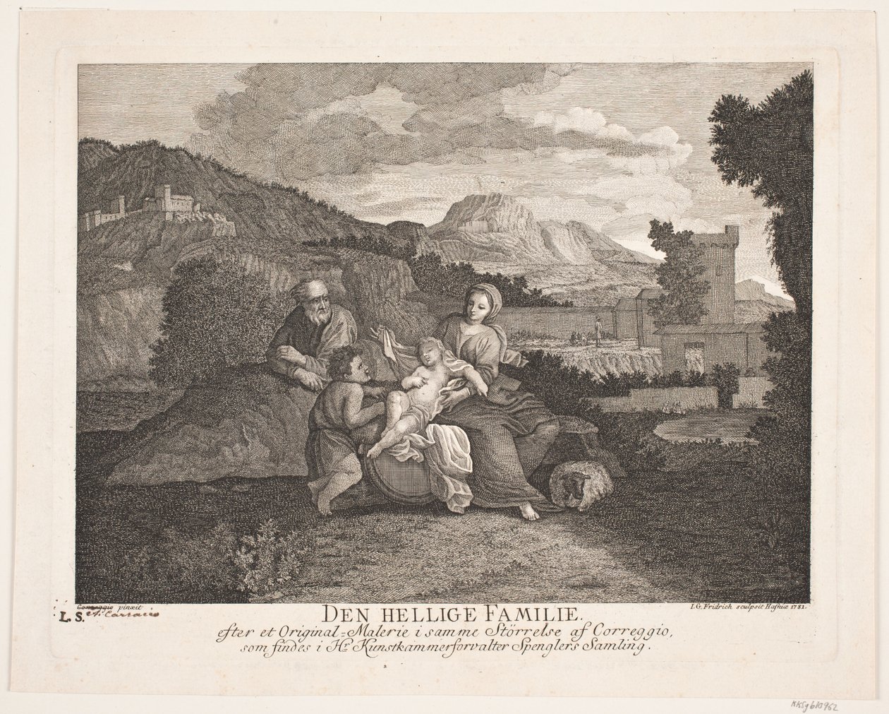 Pyhä perhe tekijältä Johann Gottlieb Friedrich