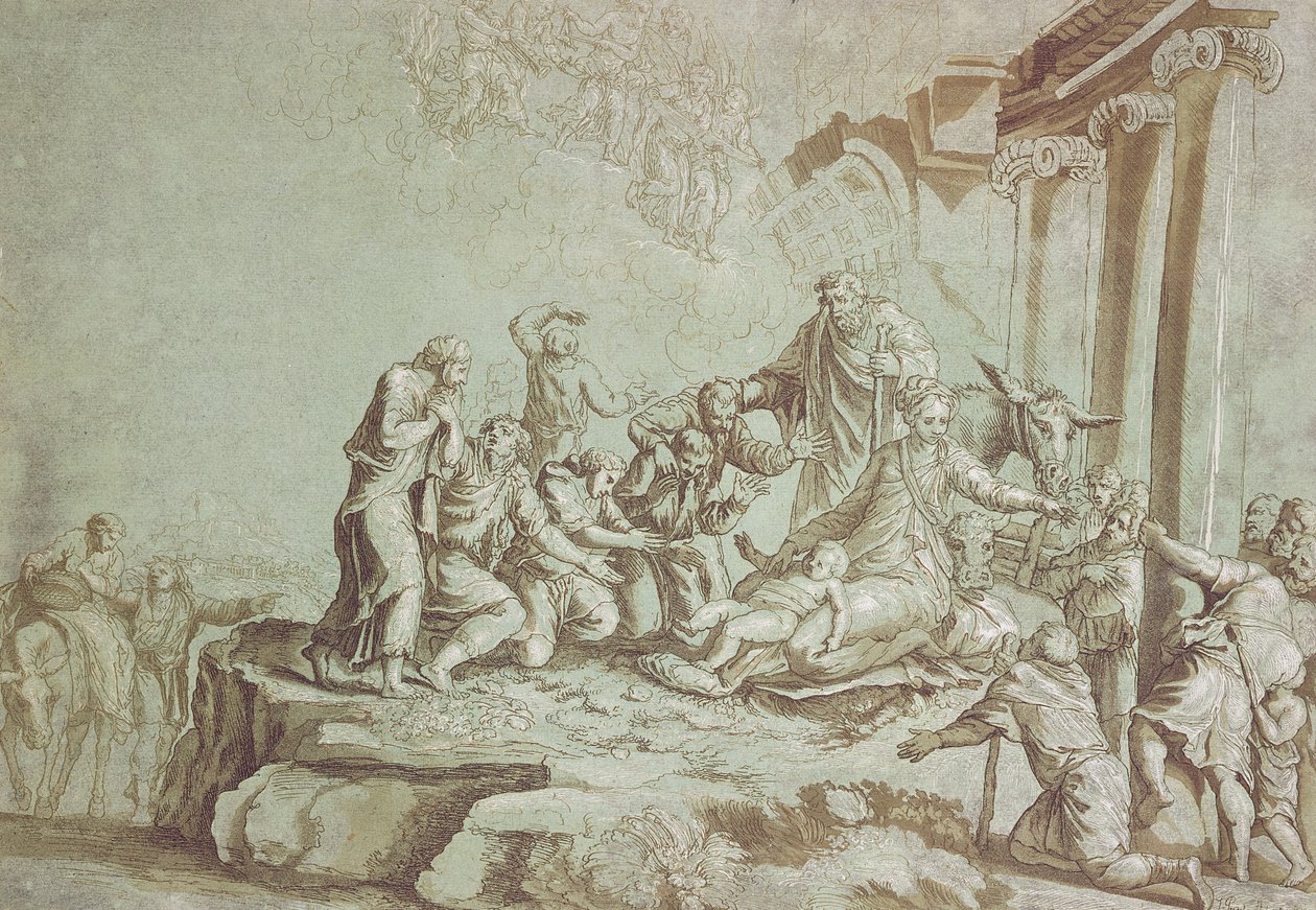Paimenten palvonta tekijältä Johann Gottlieb Prestel