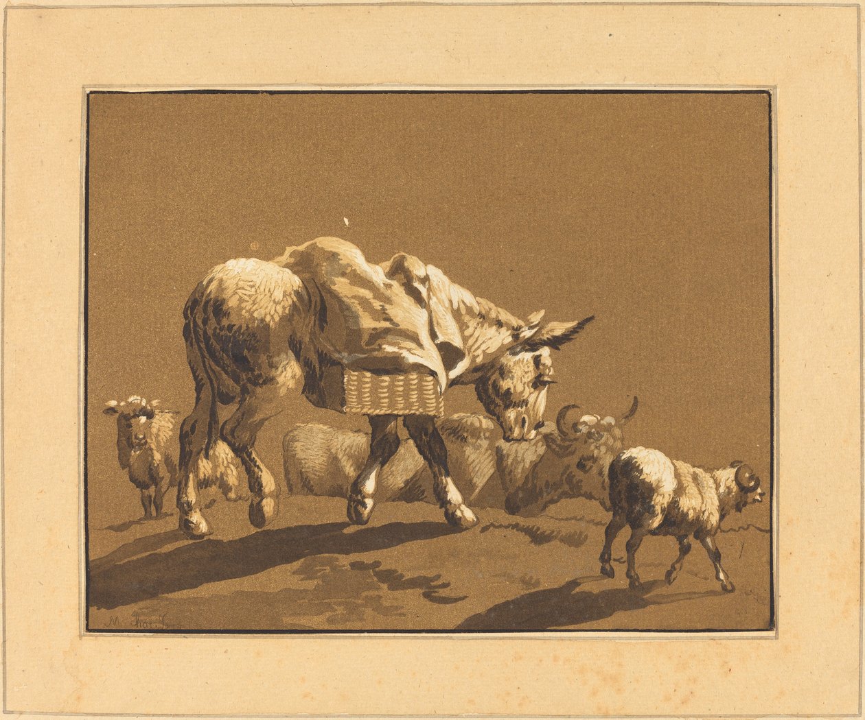 Aasi tekijältä Johann Gottlieb Prestel after Joseph Wagner