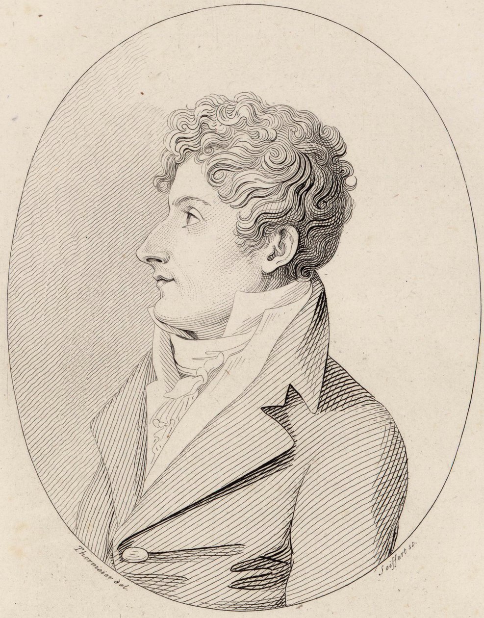 Säveltäjä Francesco Morlacchin muotokuva 1784-1841, noin 1820. tekijältä Johann Gottlob Seyffert