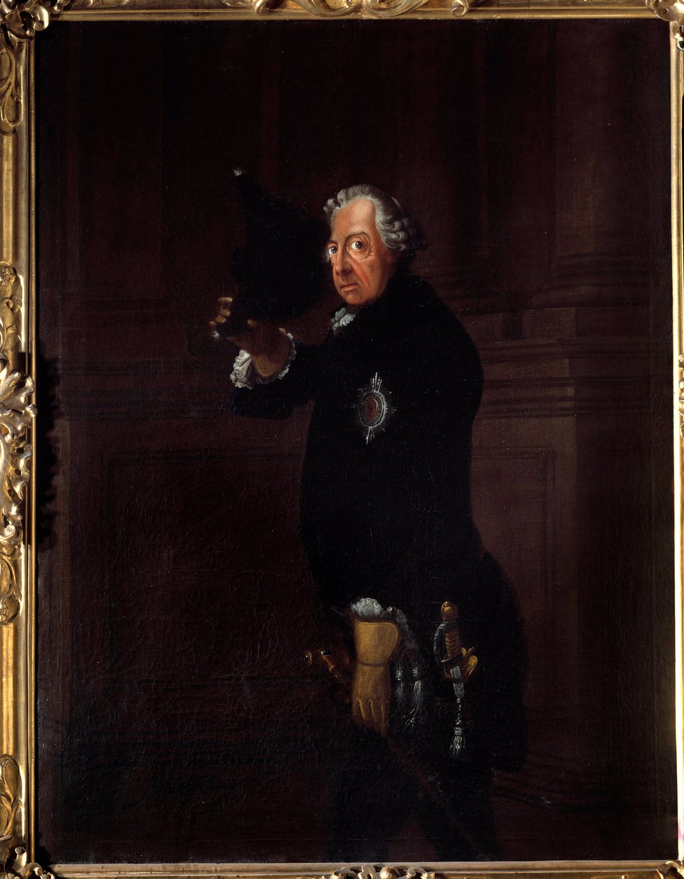 Muotokuva Frederic II:sta nimeltä Frederic the Great, Preussin kuningas (1712-1786) Johann Heinrich Franken (1738-1792) maalaus 1764 Berliini, Kansallisgalleria tekijältä Johann Heinrich Francke