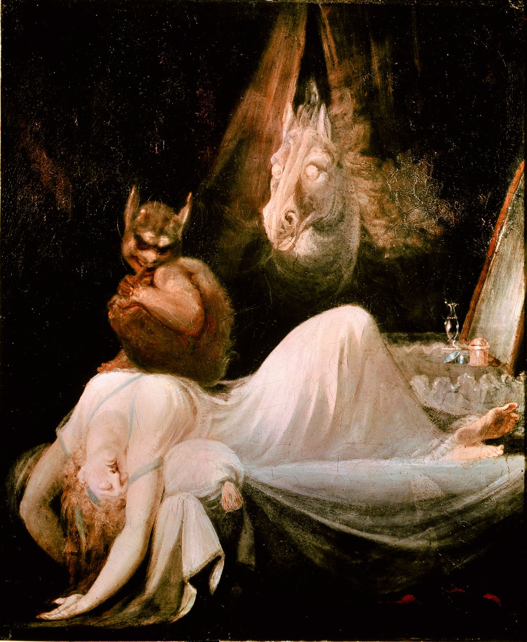 Johann Henrich Fusslin (1741-1825) painajaismaalaus, Sveitsin koulu tekijältä Johann Heinrich Füssli