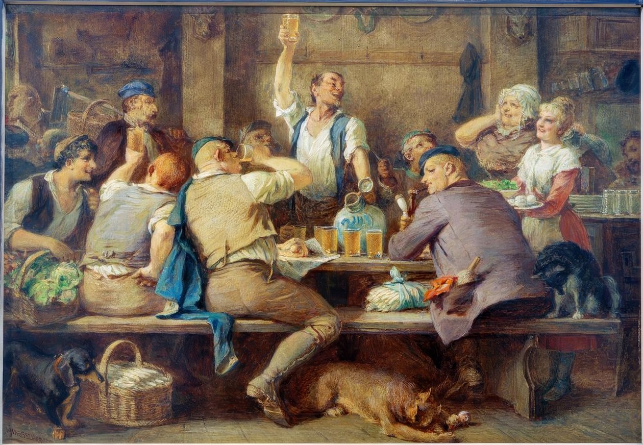 Apple-viinibaari Sachsenhausenissa tekijältä Johann Heinrich Hasselhorst