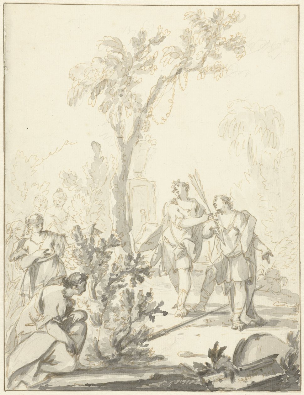 Allegorinen esitys tekijältä Johann Heinrich Keller (II)