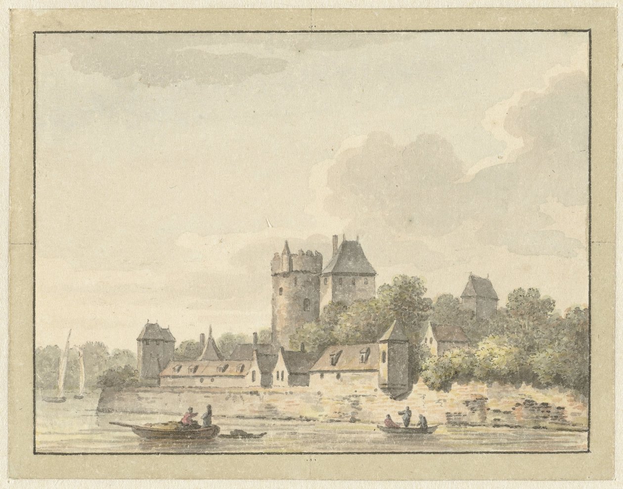 Kasteel Kuilenburg tekijältä Johann Heinrich Muntz