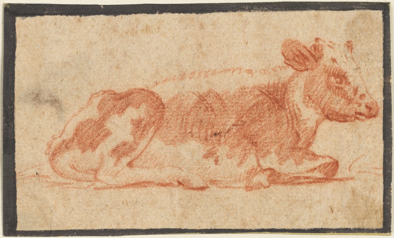 Lehmä, 1600-luvun toinen puoli. tekijältä Johann Heinrich Roos