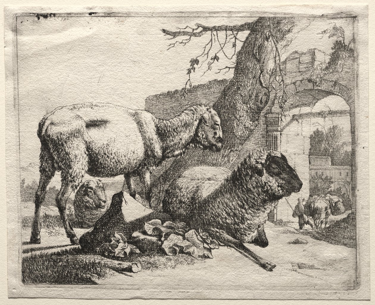 Muleeter portin alla, 1665. tekijältä Johann Heinrich Roos