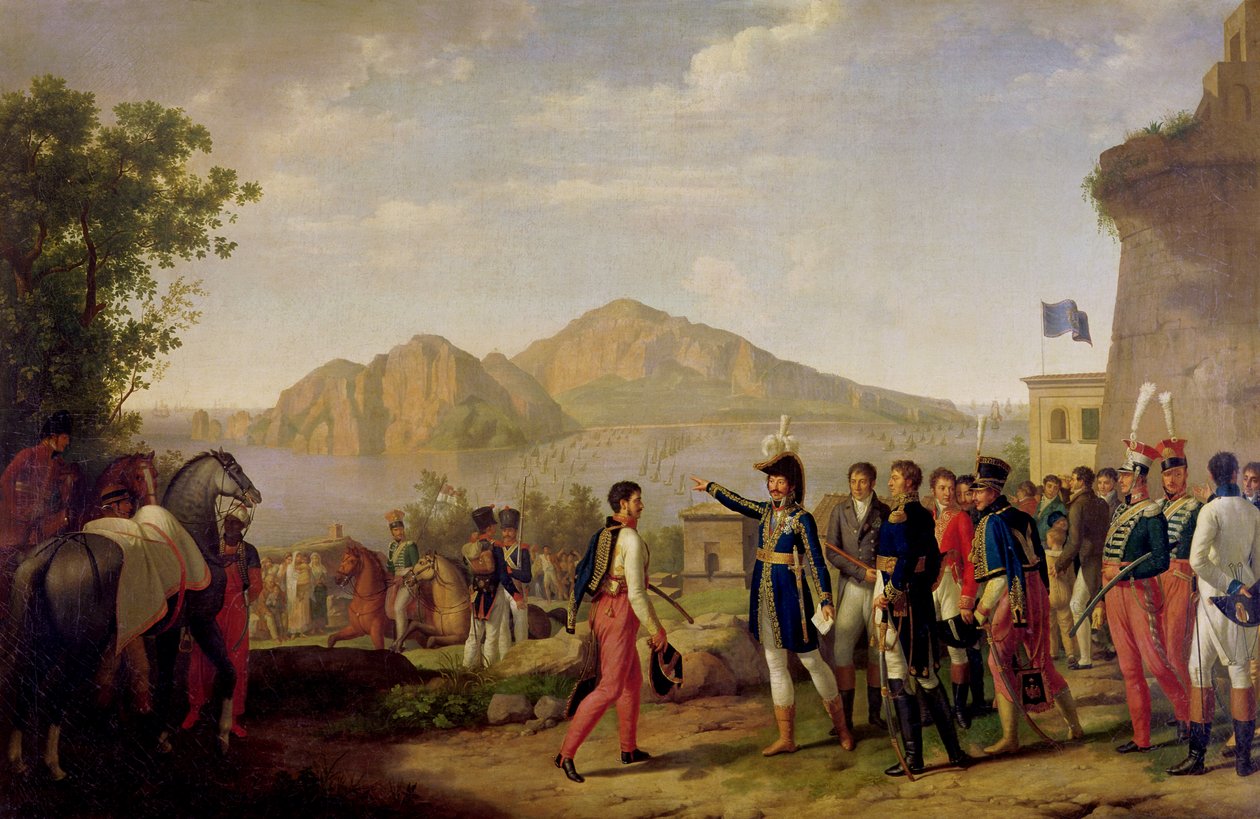 Joachim Murat (1767-1815) Ranskan marsalkka ja Napolin kuningas määräsi Caprin valloituksen vuonna 1808 tekijältä Johann Heinrich Schmidt
