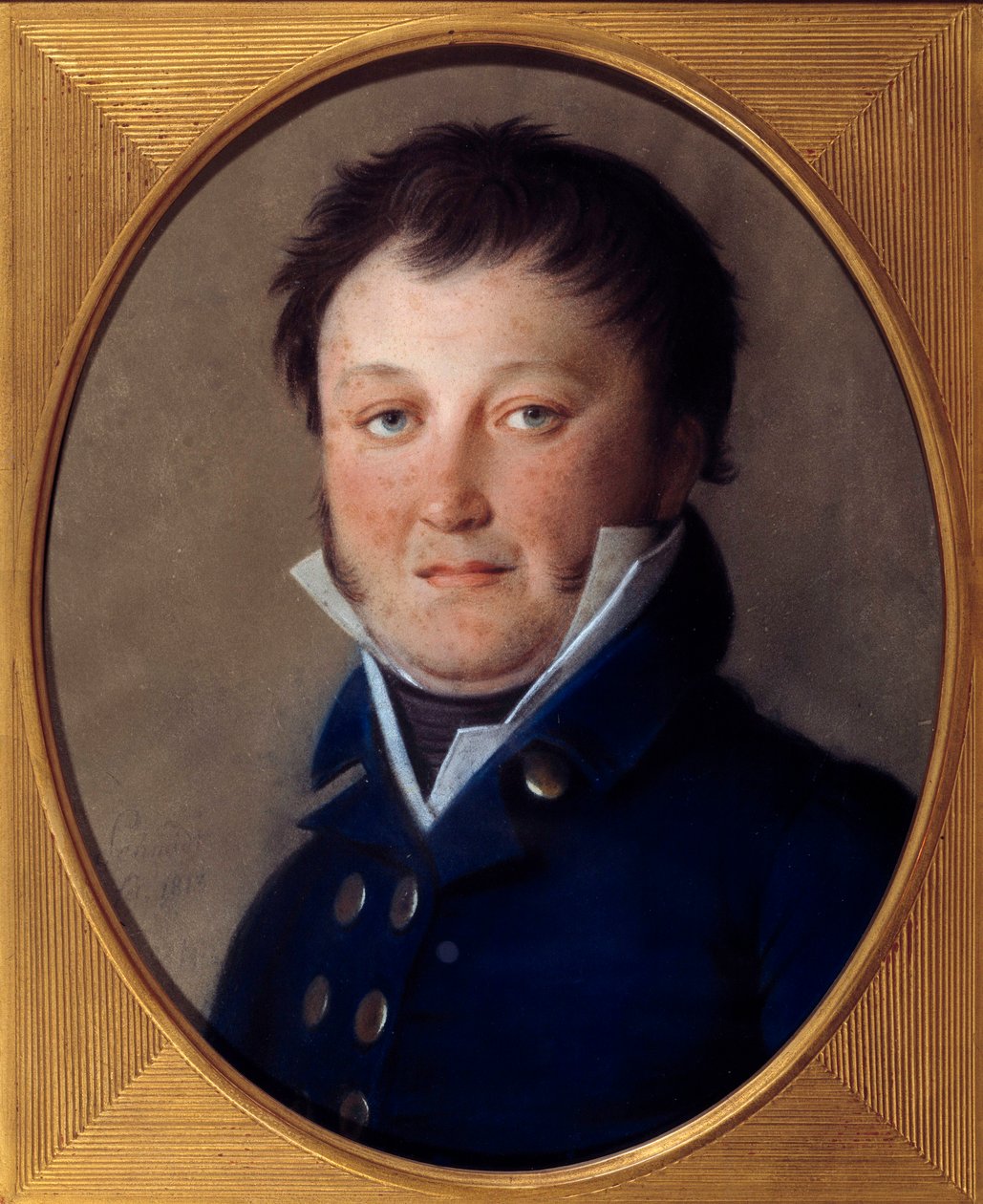 Constant Wairy dit Constantin (1778-1845) muotokuva keisari Napoleonin ensimmäisestä palvelijasta vuoteen 1814 Johann Heinrich Schmidtin (1749-1829) pastellimaalaus tekijältä Johann Heinrich Schmidt
