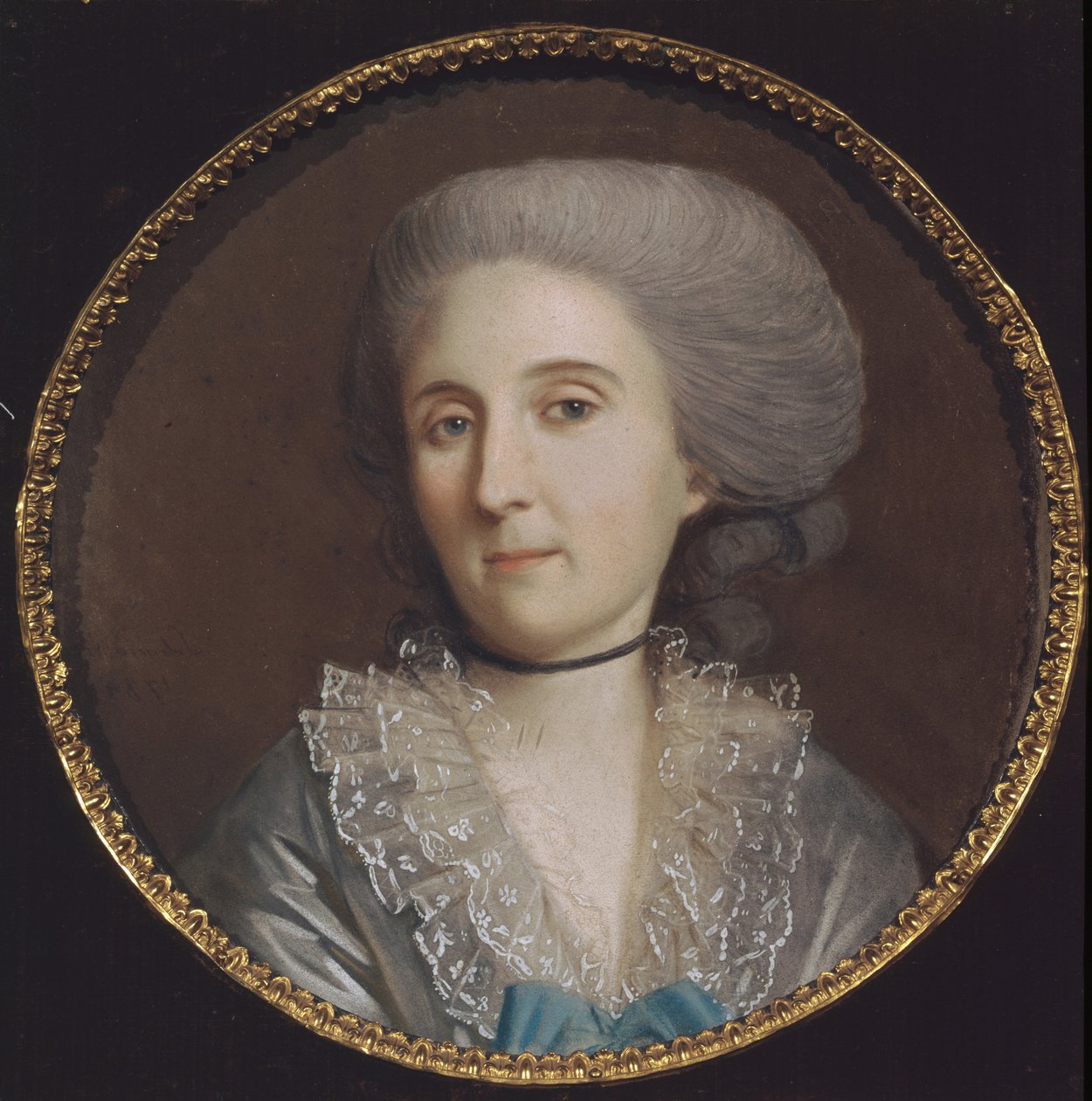Prinsessan muotokuva Natalya Vladimirovna Saltykova 1737-1812, 1784 tekijältä Johann Heinrich Schmidt