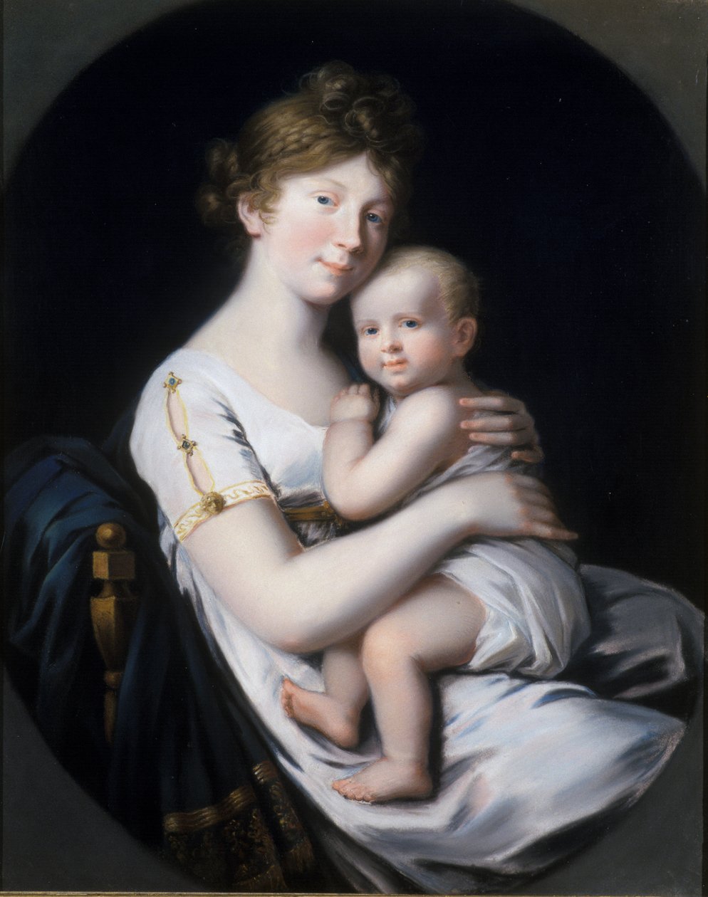 Preussin kruununprinsessa Luise kruununprinssi Friedrich Wilhelm IV:n kanssa, 1796 tekijältä Johann Heinrich Schroder