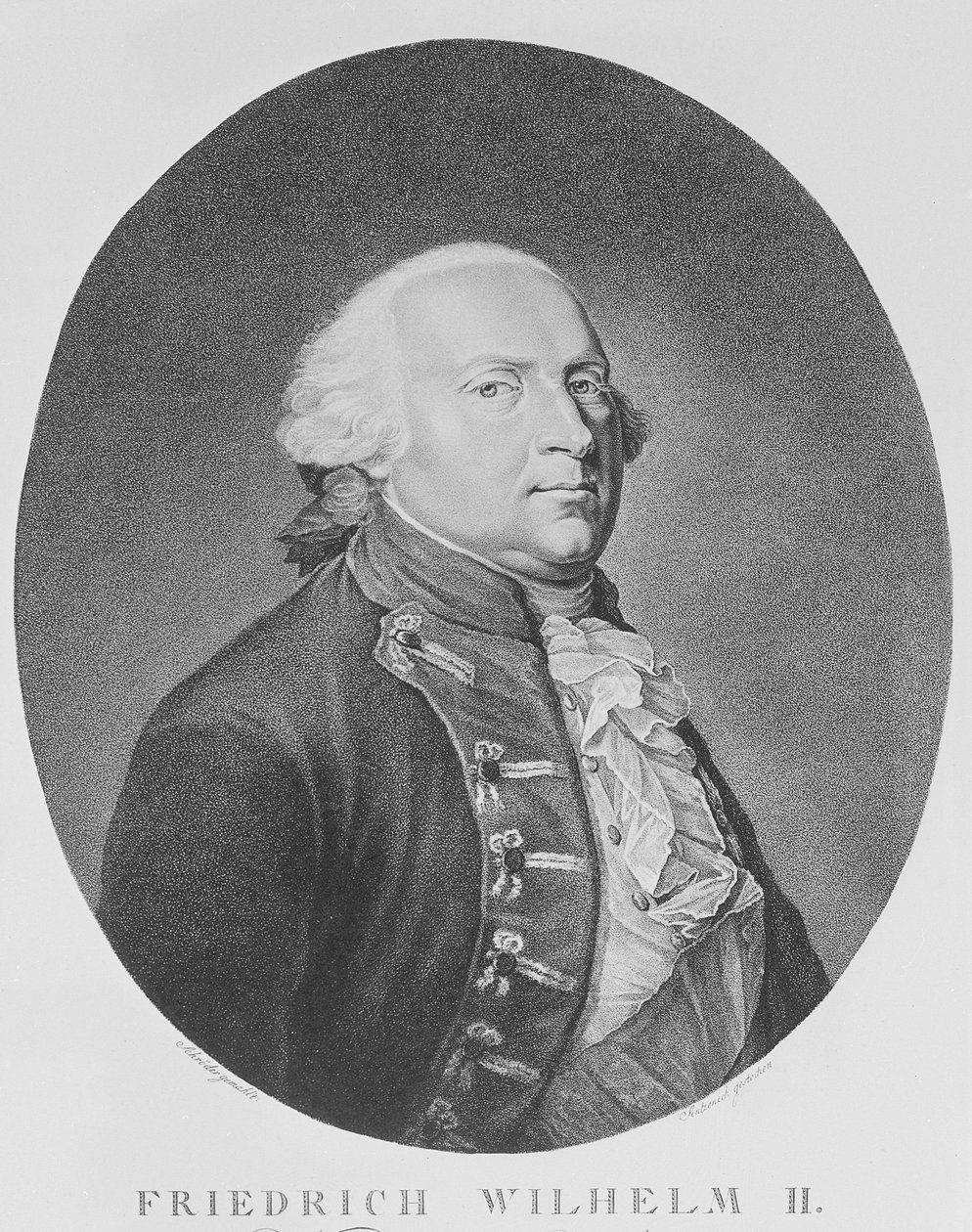Friedrich Wilhelm II Preussista tekijältä Johann Heinrich Schroder