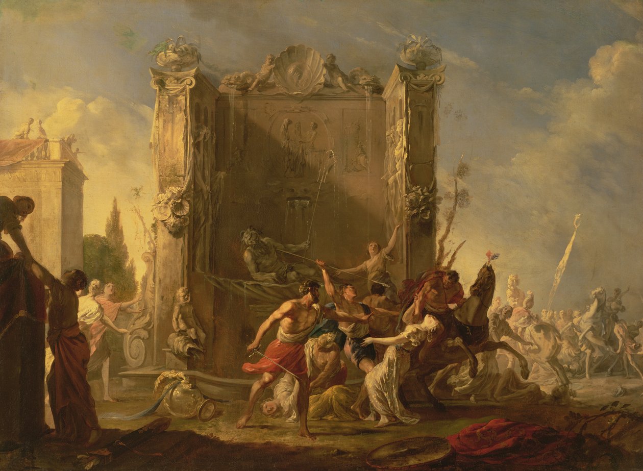 Sabiininaisten raiskaus tekijältä Johann Heinrich Schönfeld
