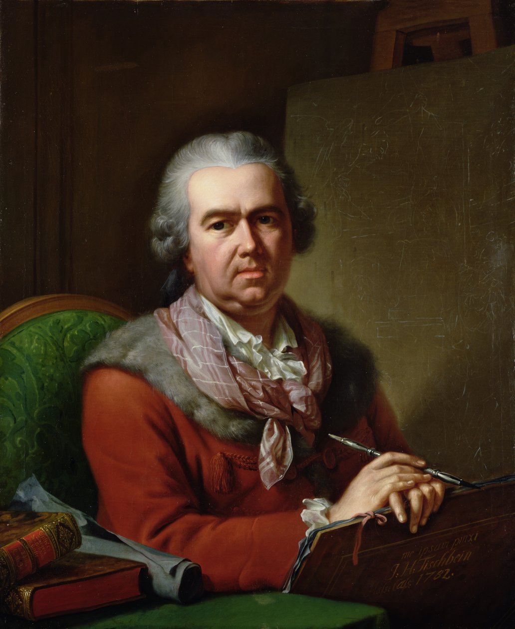 Omakuva vanhassa iässä, 1782 tekijältä Johann Heinrich Tischbein